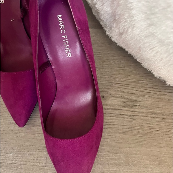 Marc Fisher Dark Pink Stiletto Heels - Picture 2 of 2